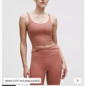 lululemon Align Twist-Strap Cropped Tank Top
Light Support, B/C Cup red clay NWT